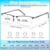 WEIMELTOY 3 Pack Blue Light Blocking Reading Glasses for Men, Stylish Half Frame Metal Computer Readers, Lightweight Spring Hinge Eyeglasses Anti Eyestrain/Glare/UV (Mix Color, Black+Grey+Brown, 3.0) view 2