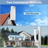 Adjustable J Pole Mount for Point to Point Wireless Bridge Outdoor  12" Universal Antenna Mounting Bracket for Access Points, Starlink WiFi Extender (2-Pack,White) view 2