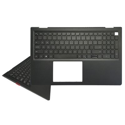 Laptop Replacement Keyboard Compatible for Dell Inspiron 15 3510 3511 3515 3520 3525 09CJN3 054WVM US Layout with Palmrest Upper Cover Case Shell with Type-C Hole No Backlit(Quantity 10)