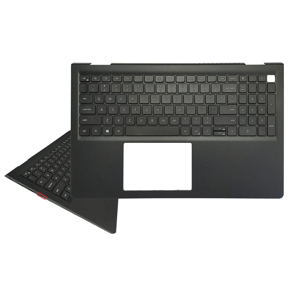 Laptop Replacement Keyboard Compatible for Dell Inspiron 15 3510 3511 3515 3520 3525 09CJN3 054WVM US Layout with Palmrest Upper Cover Case Shell with Type-C Hole No Backlit(Quantity 10)
