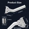Universal Antenna Pole Mount Bracket, 12" Adjustable J Mounting Brackets for Stalink Gen 2 & Mini, Weather Station, TV/AF Antennas, Wireless Bridge, Access Point, WiFi Booster Extender view 4