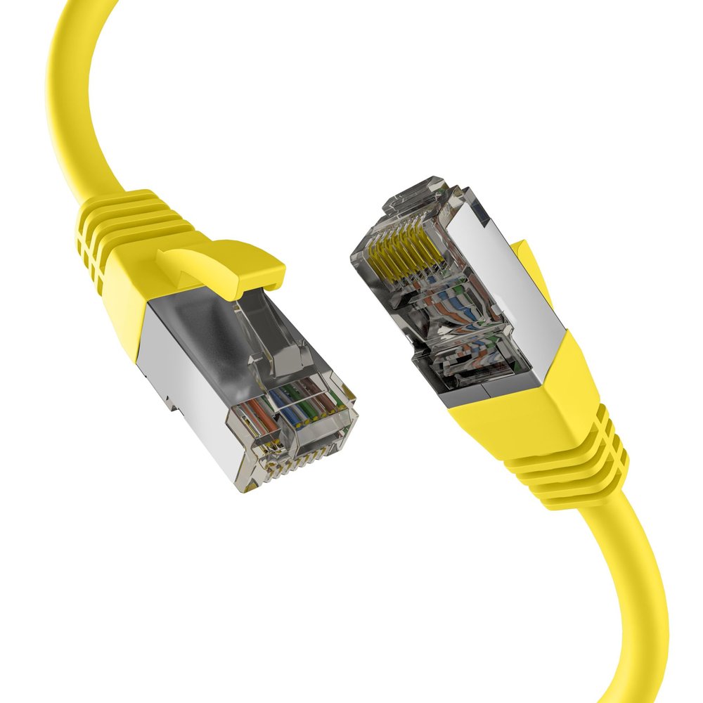 EFB-Elektronik Cat8.1 RJ45 Patch Cable S/FTP PIMF Yellow 0.25 m