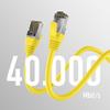 EFB-Elektronik Cat8.1 RJ45 Patch Cable S/FTP PIMF Yellow 0.25 m view 2