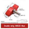 HSCRSTAR 2pcs M4 M5 M6 M8 Double Wing Handle Finger Screw knob Adjustable Finger Screw Adapter Camera Photography Industry Equipment (20mm, M4 Black) view 3