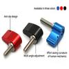 HSCRSTAR 2pcs M4 M5 M6 M8 Single Wing Handle Finger Rotary knob Adjustable Finger Rotary Adapter Camera Photography Industry Equipment (17mm, M4 Blue) view 2