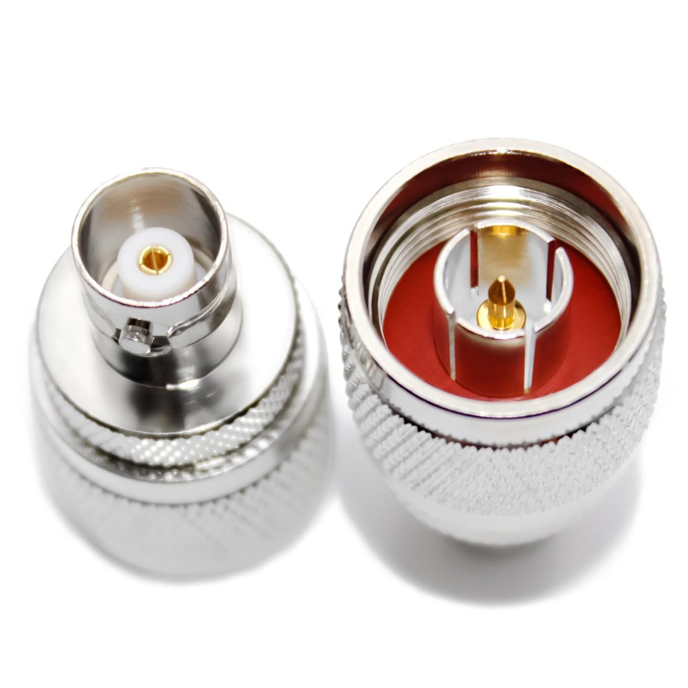TOJOIN 2PCS N Type Male to BNC Type Female RF Coaxial Adapter Connector 4GHZ 50 Ohm for RF Cable, Coupler Antenna, Extension Cable, WiFi