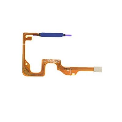 Power Button Key Flex Cable Fingerprint Sensor Scanner Recognition Flex Cable Repair Parts for Honor X7 - Blue