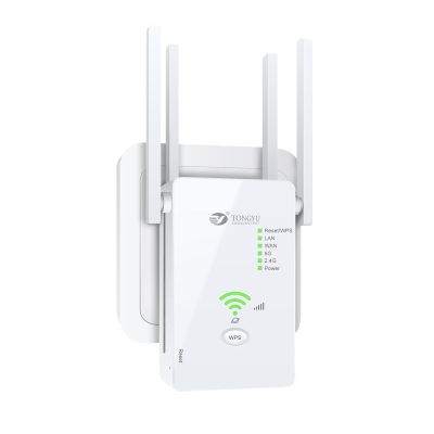 Tongyu 1200Mbps WiFi Extender Internet Booster for Home with Ethernet Port AC1200 Dual Band 5GHz/2.4GHz Wireless Repeater Signal Amplifier Booster Full Coverage 8000sq.ft and 45 Devices