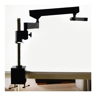 Lab Microscope Slides Articulating Pillar Stand Articulating Stand Zoom Microscope with Base Plate Microscope Parts (Color : FLB)