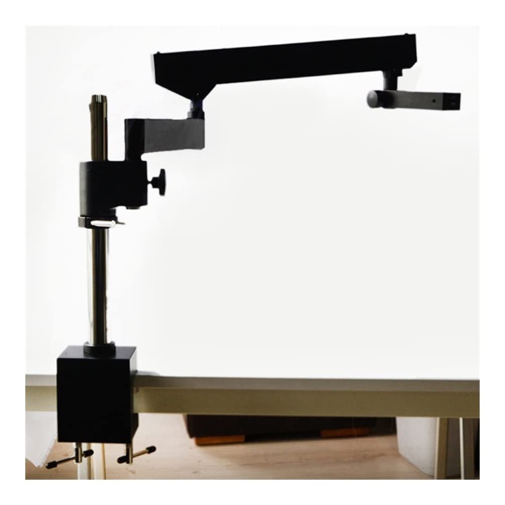 Lab Microscope Slides Articulating Pillar Stand Articulating Stand Zoom Microscope with Base Plate Microscope Parts (Color : FLB)