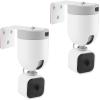 UYODM 2Pack Adhesive Metal Wall Mount Bracket Compatible with Blink Mini Pan Tilt Camera, VHB Stick On,No Drilling Mounting Bracket for Blink Get The Best View,Two Ways Installation view 1