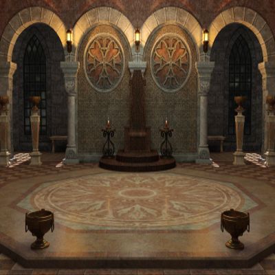 BELECO 12x8ft Fabric Ancient Throne Room Backdrop Empty Hall Stone Arch Medieval Castle Palace Interior Scene Background Birthday Party Decorations Photo Studio Props Wall Mural