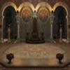BELECO 12x8ft Fabric Ancient Throne Room Backdrop Empty Hall Stone Arch Medieval Castle Palace Interior Scene Background Birthday Party Decorations Photo Studio Props Wall Mural view 1