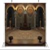 BELECO 12x8ft Fabric Ancient Throne Room Backdrop Empty Hall Stone Arch Medieval Castle Palace Interior Scene Background Birthday Party Decorations Photo Studio Props Wall Mural view 4