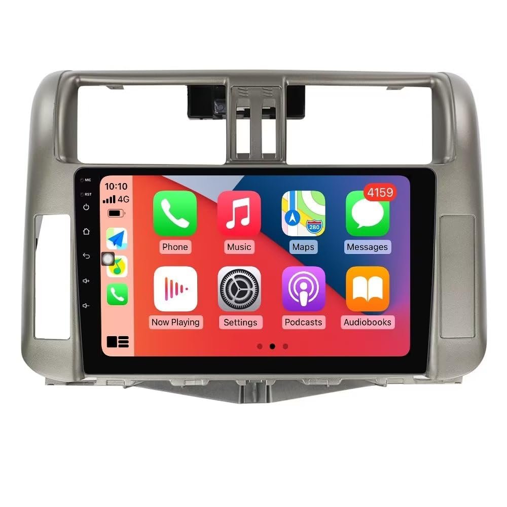 1280x720 9" IPS Touch Screen Android Car Stereo for Toyota Prado 150 2009 2010 2011 2012 2013 Car Radio Built-in Car-Play Android Auto GPS Navigation Dash Kit