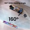 CASIRIS Projector Screen with Stand, 100 inch Portable Projector Screen, 16:9 4K HD Movie Screen, 1.3 Gain PVC Wrinkle-Free Tripod Screen with Carry Bag for Indoor Outdoor view 3