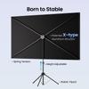 CASIRIS Projector Screen with Stand, 100 inch Portable Projector Screen, 16:9 4K HD Movie Screen, 1.3 Gain PVC Wrinkle-Free Tripod Screen with Carry Bag for Indoor Outdoor view 4