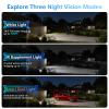 HITOSINO 5MP IP PoE Camera, Outdoor Turret Camera with Mic, Hikconnect/SADP/iVMS4200, Smart Color Night Vision, Low light Starlight, Human Vehicle Detection, 114 Wide Angle, Metal IP67, 512GB SD Slot view 4