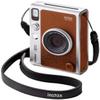 Fujifilm Instax Mini EVO Hybrid Brown Instant Camera | Instax Mini Twin Pack Instant Film | 32GB microSD Card with Adapter | Brown Camera Case view 2