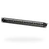 EFB-Elektronik Distribution Panel Patch Panel 19 Inch 1U, 24-Port, Black, Without Keystone view 1