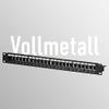 EFB-Elektronik Distribution Panel Patch Panel 19 Inch 1U, 24-Port, Black, Without Keystone view 2