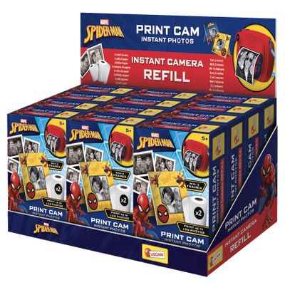 Lisciani Refill Packs for Spider-Man Print CAM - Paper Rolls for Instant Camera - Hi-Tech Educative - 120 Photos - Paper Rolls - Frame - from 5 Years