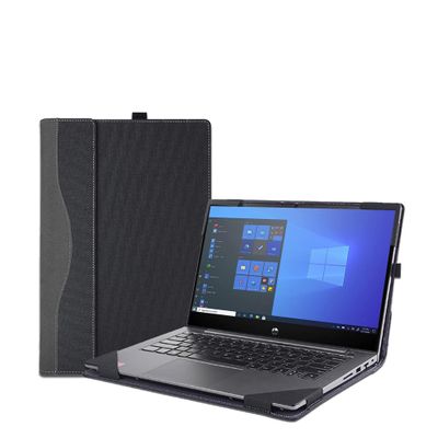 Case Cover for 13.3'' HP ProBook x360 435 G7 G8 G9 G10 Laptop2 in 1 Separable Protective Shell PU Leather Notebook Bag Sleeve Accessory with Pen Holder (Dark Grey)