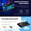 KLEVV CRAS C930 1TB M.2 2280 NVMe PCIe Gen4x4 Internal Gaming SSD Aluminium Heatsink Included, Compatible with PS5, up to 7400MB/s with DRAM Cache (K01TBM2SP0-C93) view 4