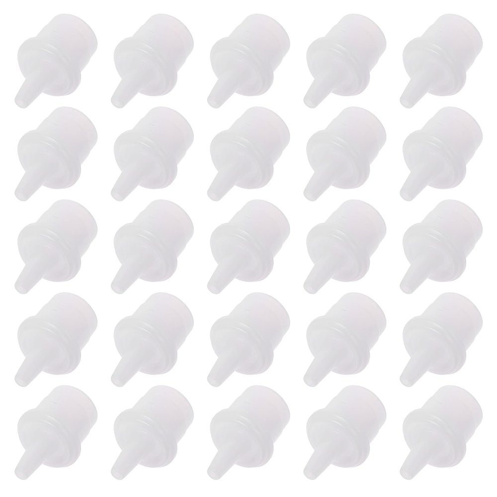 FRCOLOR 100Pcs Eyelash Extension Bottle Nozzle Caps Replacement Compatible with Most Lash Glue Bottles for Salon and Personal Use Eyelash Extension Supplies