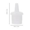 FRCOLOR 100Pcs Eyelash Extension Bottle Nozzle Caps Replacement Compatible with Most Lash Glue Bottles for Salon and Personal Use Eyelash Extension Supplies view 2