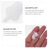 FRCOLOR 100Pcs Eyelash Extension Bottle Nozzle Caps Replacement Compatible with Most Lash Glue Bottles for Salon and Personal Use Eyelash Extension Supplies view 3