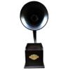 VintiquE Reproduction Gramophone Speaker, Acoustic Speaker, Smart Phone Speaker, lPhone Amplifier,lPhone Stand, lPhone Dock Black Finish view 3