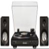 Crosley KT400A-BK Fully Automatic Bluetooth 2-Speed Turntable Record Player with S100A Stereo Speakers, Black view 2