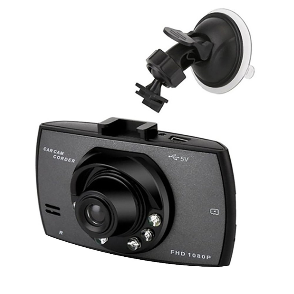 Car Driving Recorder, 1080P Full HD Dash Cam with 2.4 Inch Car DVR Camera,120 Wide Angle Camera and 24 Hours Parking Monitor, Loop Recording and Easy to Installation, for Car, Taxi
