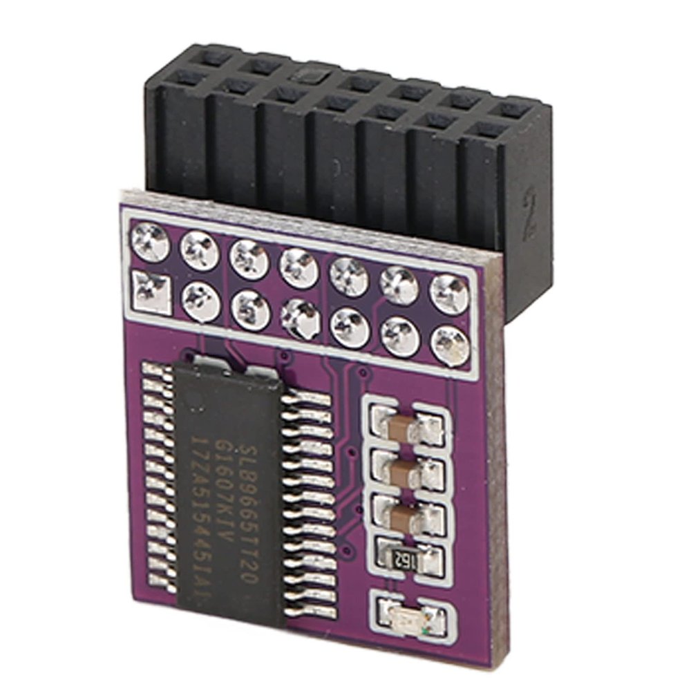 GOWENIC TPM 2.0 Encryption Security Module, 14Pin LPC Interface for Standalone Crypto Processor with Multiple Encryptions, Replacement, Stable Performance