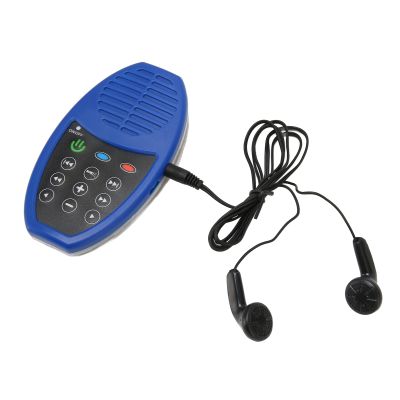 Solar Bible Player, Portable LED Light 4G Electronic Reader for Bible Listeners for Seniors and The Blind, Solar Powered (Blue)