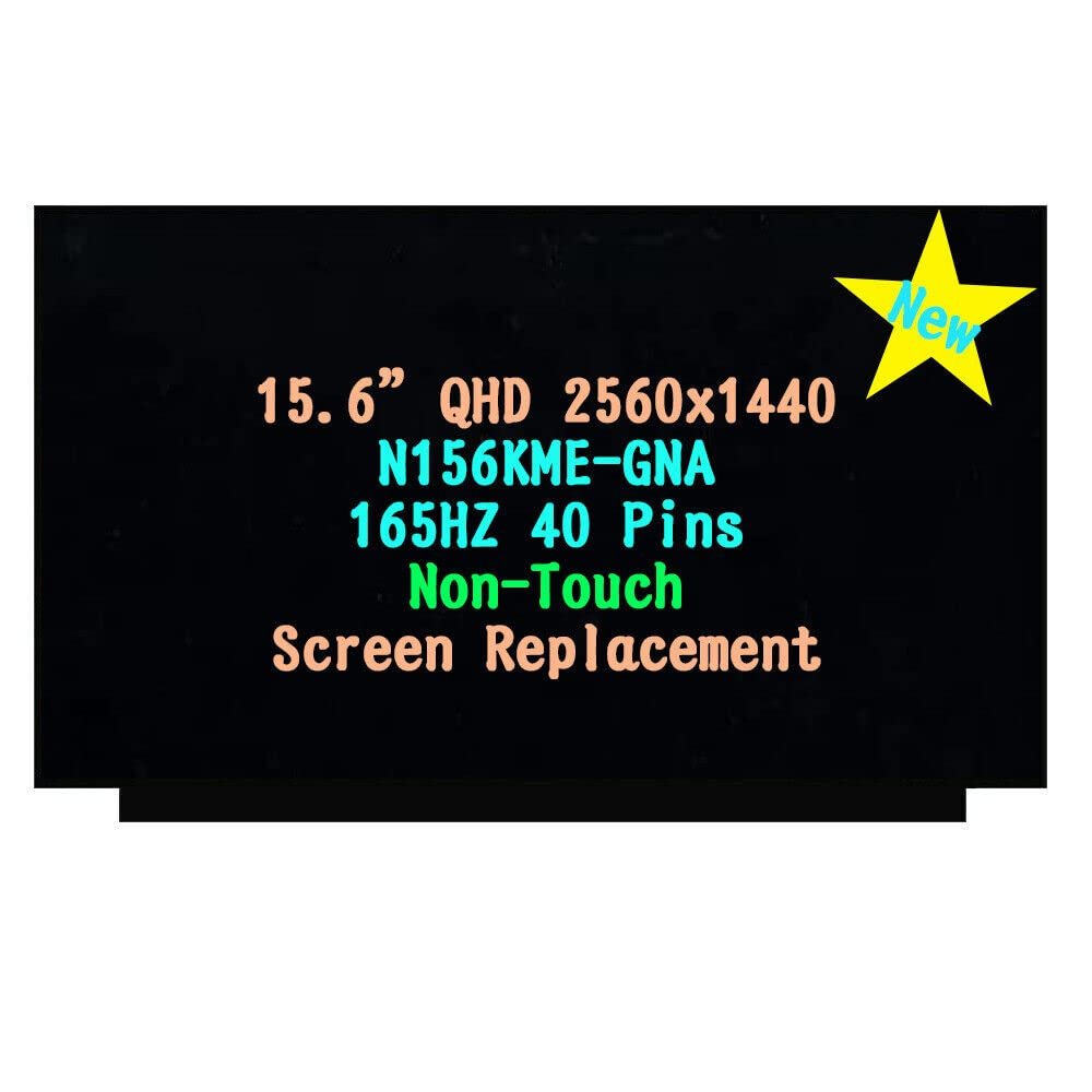 15.6" Screen Replacement for ASUS Rog Strix G513QY-SG15.R96800 LCD Display Panel 40 pins 165Hz (QHD 2560 x 1440 Non-Touch)