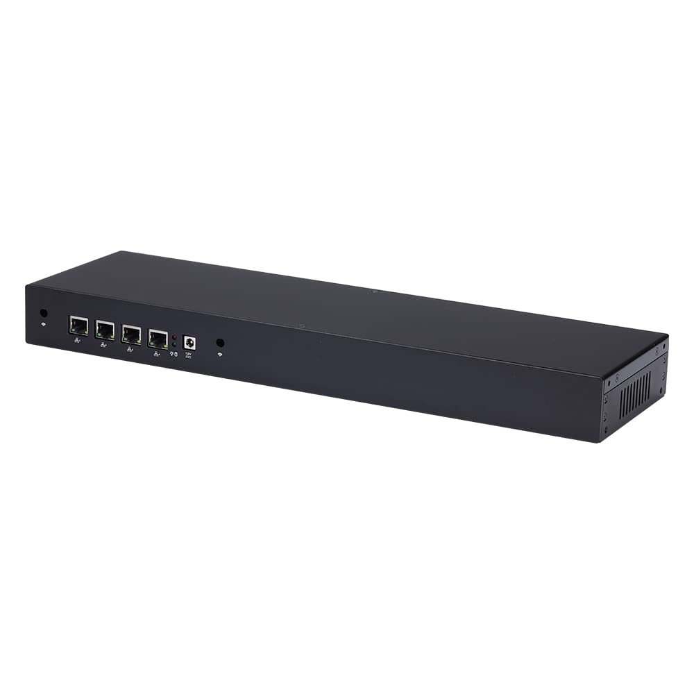 Qotom J1900 Quad Core 2.0 GHz 4X i210 LAN 8GB RAM 128GB SSD Mini PC 1U Rack Router Firewall