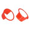 2pcs Car Speaker Waterproof Cover,Rain Shield for Car Speaker,ABS Car Horn Spacer Ultra Thin Red Universal Antislip Protection Pad Speaker Mount Adapter view 1