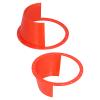 2pcs Car Speaker Waterproof Cover,Rain Shield for Car Speaker,ABS Car Horn Spacer Ultra Thin Red Universal Antislip Protection Pad Speaker Mount Adapter view 3