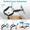 MOUNT PRO Dual Monitor Stand for Max 43 Inch Ultrawide Computer Screen, Premium Aluminum Heavy Duty Monitor Arm Holds 6.6lbs to 33lbs, Gas Spring Full Motion Display Desk Stand, VESA Mount view 3
