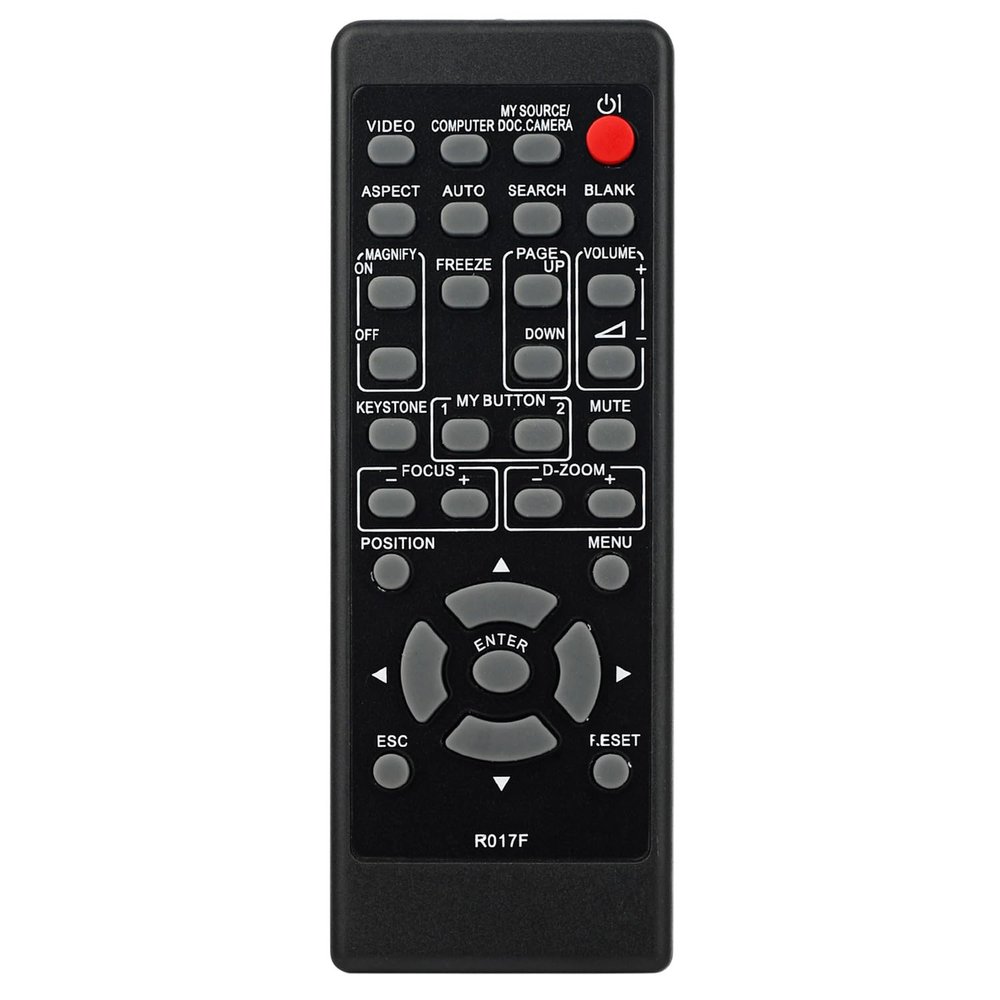 R017F Replacement Remote Control Compatible with Hitachi LED Projector CP-A302WN CP-AW2519N CP-AW312WN CP-D27WN CP-D32WN CP-DW25WN CP-EW250N CP-X3021WN CP-X3030WN CP-W251NM CP-X4015WN CP-A221NM