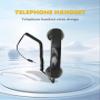 Jiawu Vintage Retro Telephone Handset, Cell Phone Receiver MIC Microphone Speaker for Cellphone, Smartphone and Computers, Old Telephone Headse with 3.5 mm Socket (Black) view 2