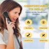 Jiawu Vintage Retro Telephone Handset, Cell Phone Receiver MIC Microphone Speaker for Cellphone, Smartphone and Computers, Old Telephone Headse with 3.5 mm Socket (Black) view 3