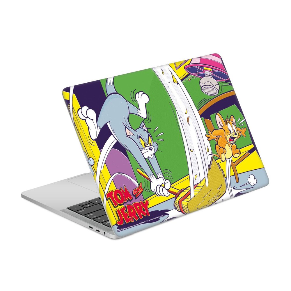 Head Case Designs Officially Licensed Tom and Jerry Indoor Chase Graphics Vinyl Sticker Skin Decal Cover Compatible with MacBook Pro 13.3" A1708