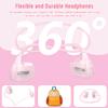 BANIGIPA Kids Headphones, Open Ear Headphones Comfortable for Teens Child Boys Girls, Wireless Bluetooth 5.4 Headset w/Mic for School/Tablet/Travel, 13g Ultra-Light, Protect Hearing, 10H Playtime view 4