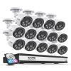 ZOSI 4K 16CH PoE Security Camera System with Audio,Smart Human Detection,14pcs 4MP PoE IP Cameras Outdoor Indoor,Night Vision,Remote Access,16 Channel NVR with 4TB HDD for Home 24-7 Recording view 1