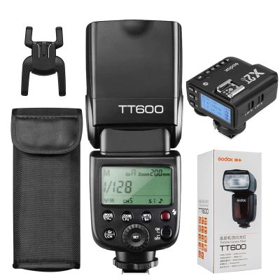Godox Flash TT600 with Godox Flash Trigger X2T-C Bundle - 2.4G Wireless X System, High-Speed Sync, Compatible with Canon DSLR Cameras. Powerful GN60, Quick Recycle, and Versatile Flash Modes