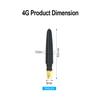 2pcs LET 4G 3G 2GWifi Antenna Rubber Antenna TX4G-JW-5 High Gain 3dbi for Router Radio Transceiver Module SMA-J view 2