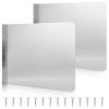 Therwen 2 Pcs Stainless Steel Side Splash Guard for Sink 26 x 20 Inch Wall Mount Guard with Screws Commercial Restaurant Hand Sink and Compartment Prep Sink Kitchen Sink Splash Protector Supply view 1